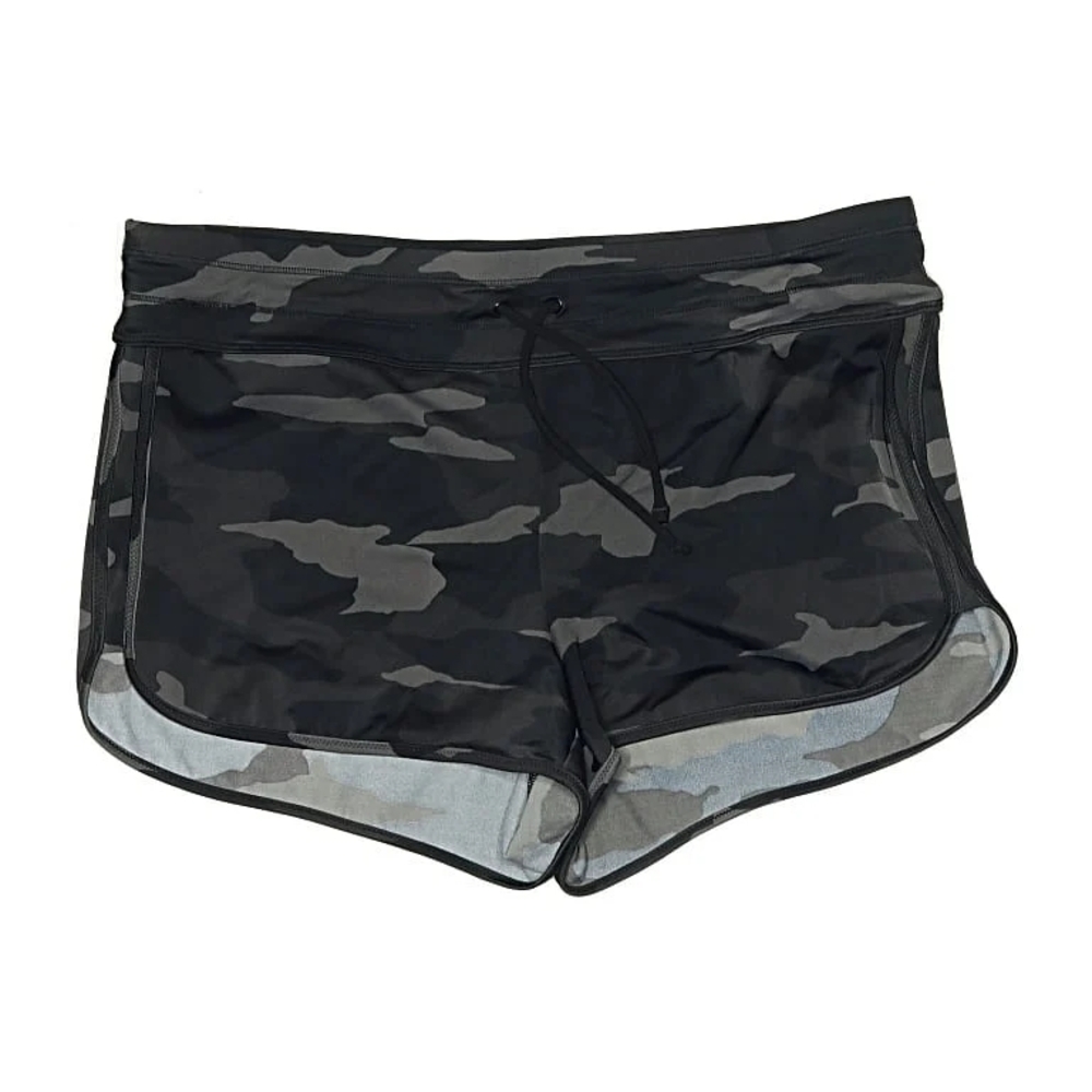 Athleta Black and Gray Camo Athletic Shorts
